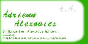 adrienn alexovics business card